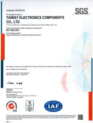 ISO 14001:2015 Certified
